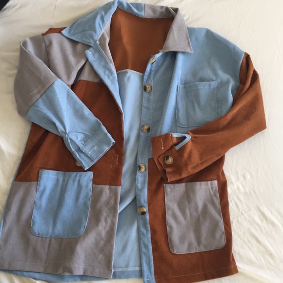 Tops - Multi colored button up shirt